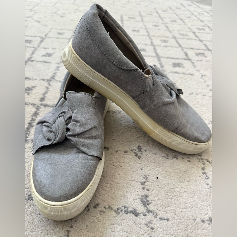 Gray Women's Slip-On Sneakers